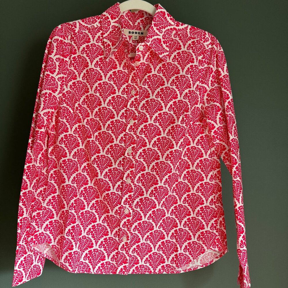 Beautiful Boden Button-Down! Brand NWOT! Women's Size 4R